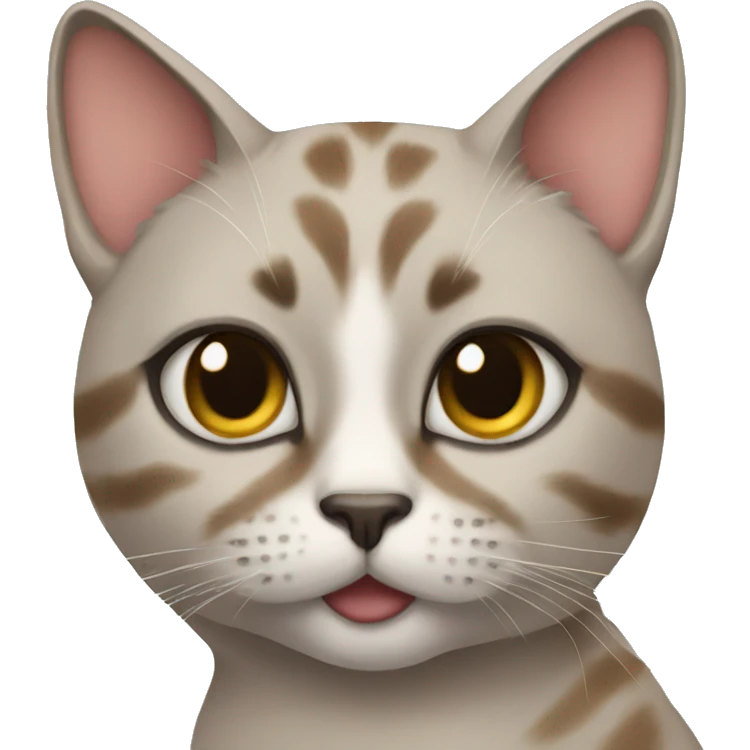 Cat with makeup emoji