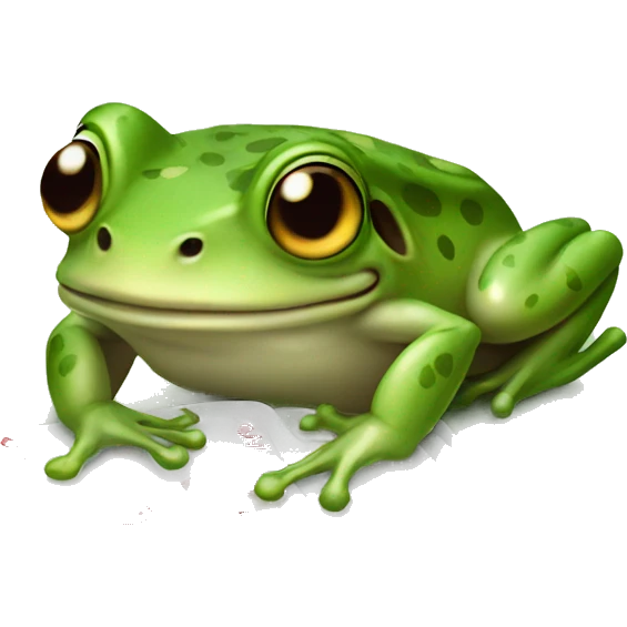 frog with cards emoji