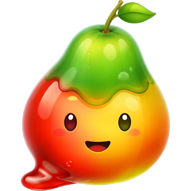 Fruit jelly blob emoji
