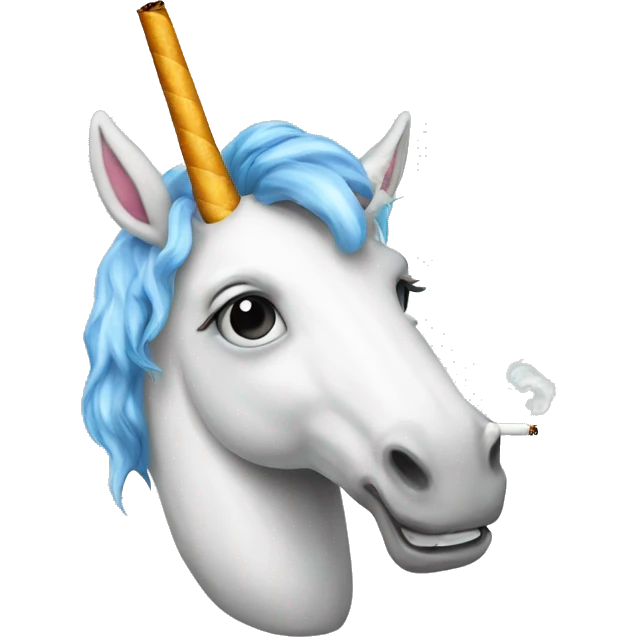 unicorn smoking emoji