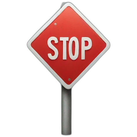 stop sign emoji