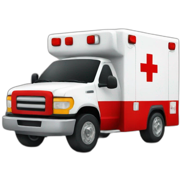 ambulance red cross emoji