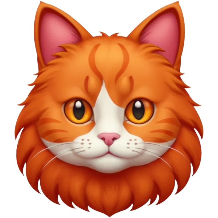 Red cat  emoji