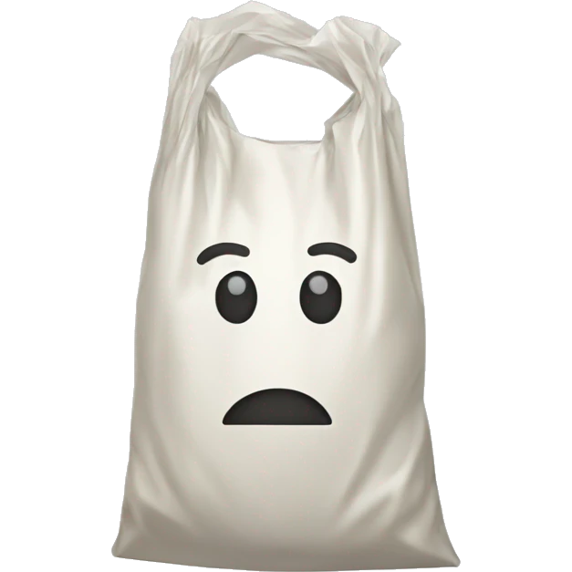 simple plastic bag with handles emoji