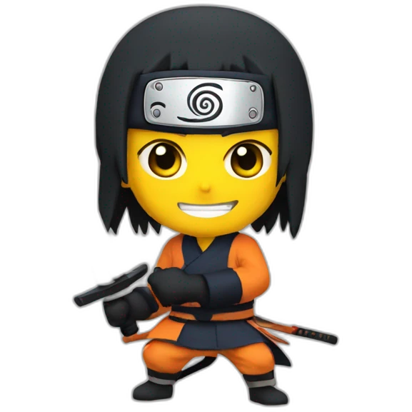 Naruto with katana emoji
