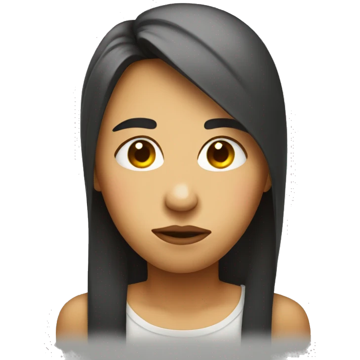 face with lip pouting emoji
