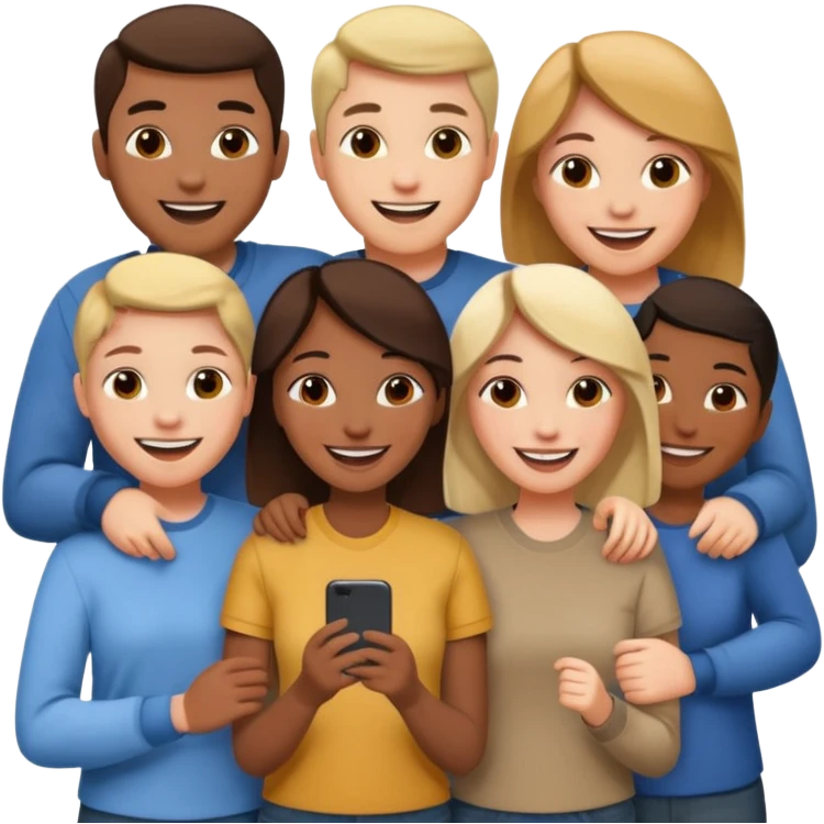 Cast members from tv show friends  emoji