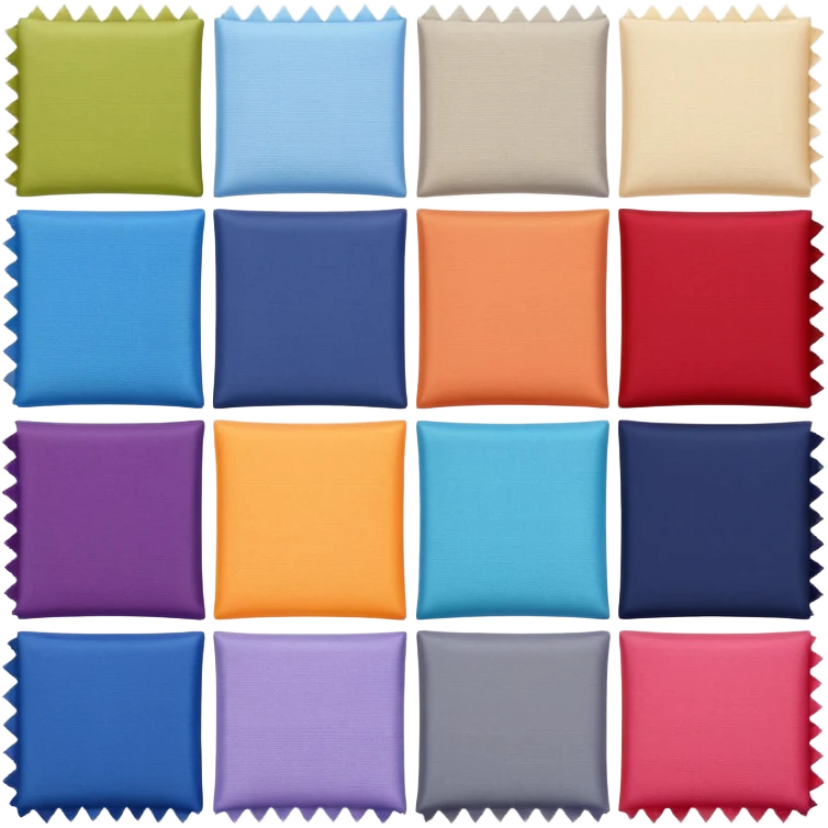 a square of fabric samples  emoji