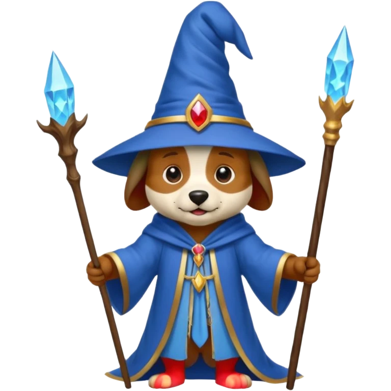 Dog wizard emoji