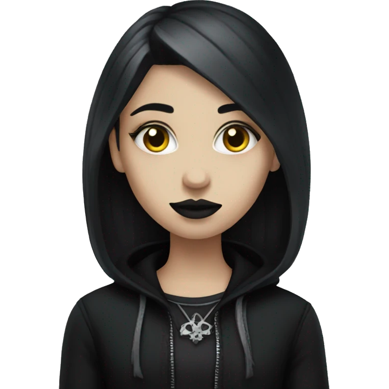 Goth girl emoji