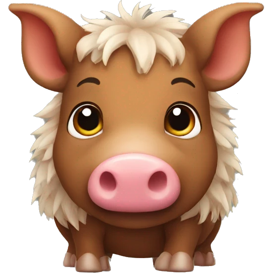 cute boar emoji