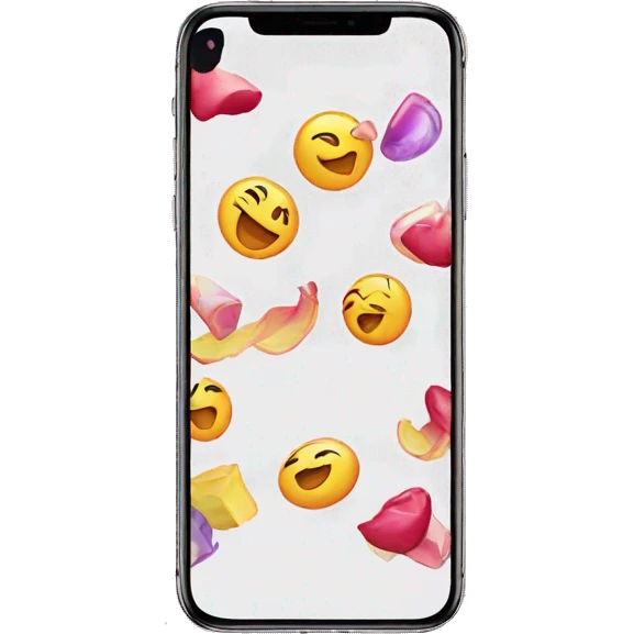 iPhone 15 with TikTok app one emoji