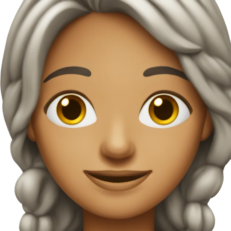 High and smiley woman burnette emoji