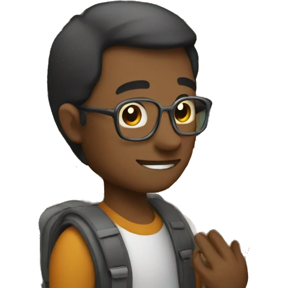 human with many books emoji