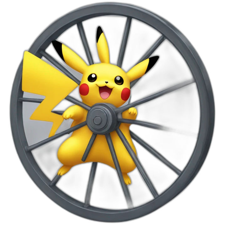 pikachu dans une grande roue emoji