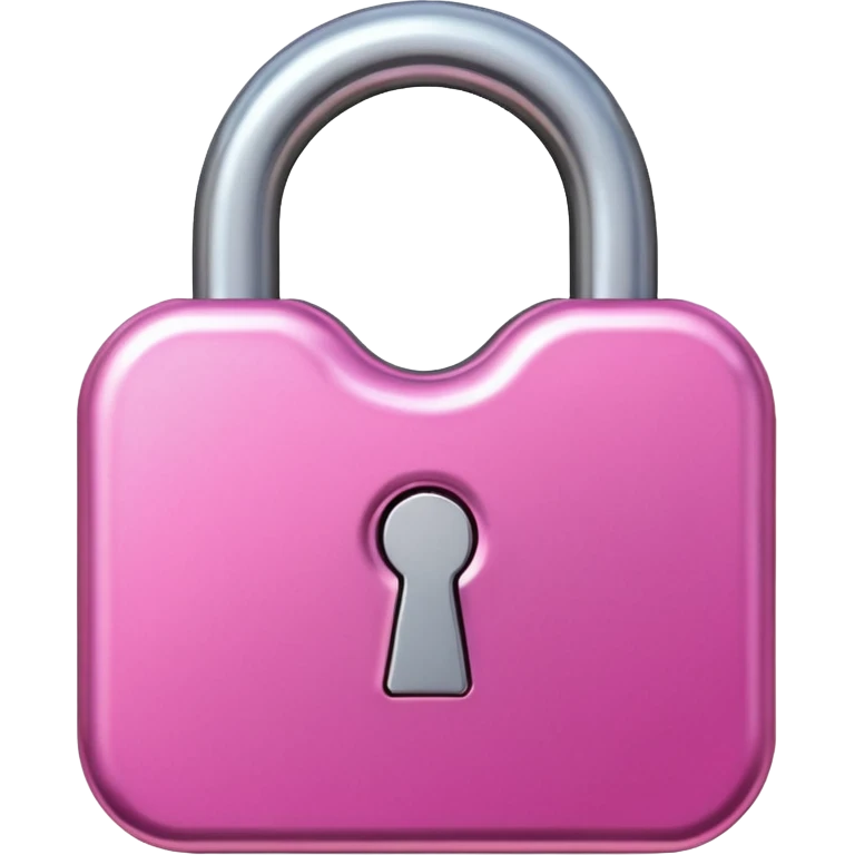 make a padlock. with girly pink tones. emoji