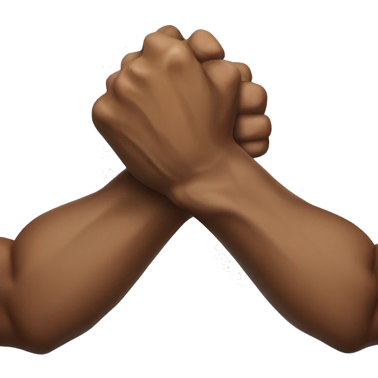 Arm wrestling 2 strong hands emoji