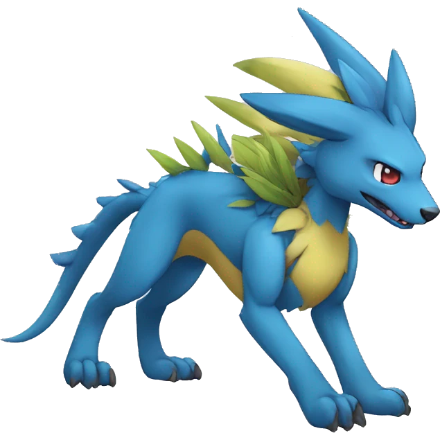 Kawaii cool Digimon-Fakemon-animal full body emoji