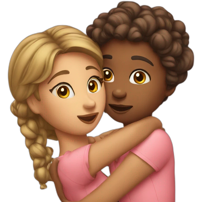 Girl-kisses-a-girl emoji