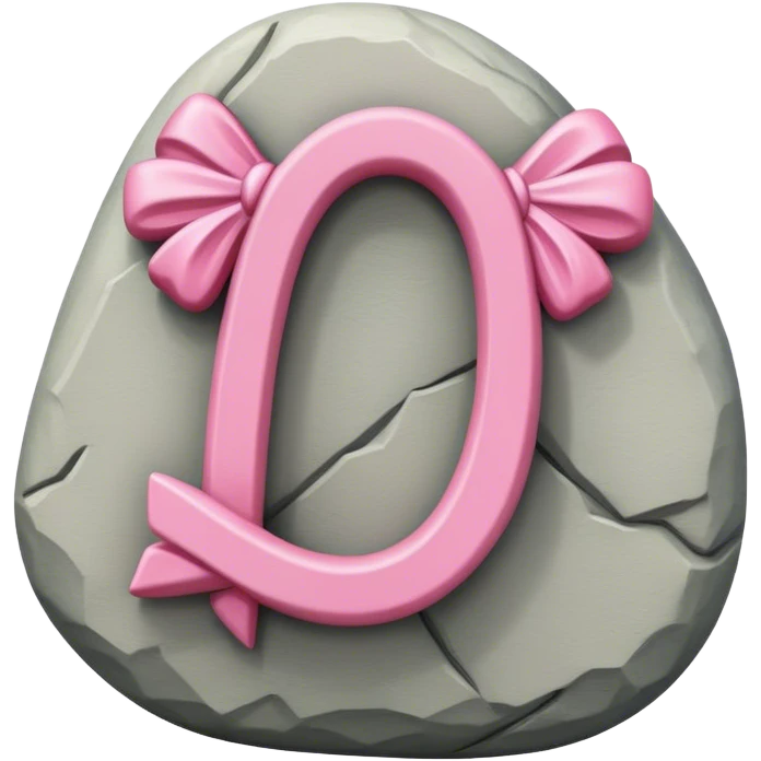 🗿 with 🎀 emoji