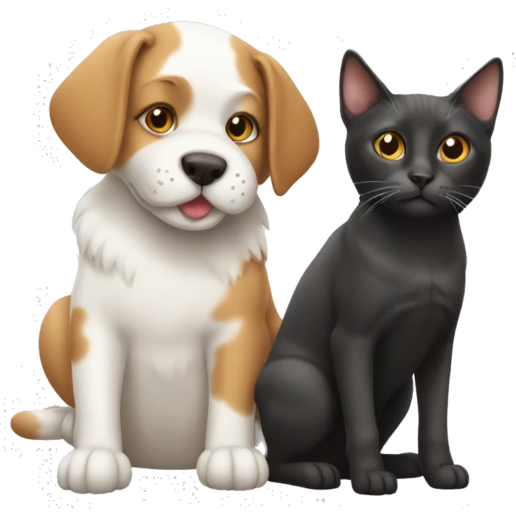 cat with dog emoji