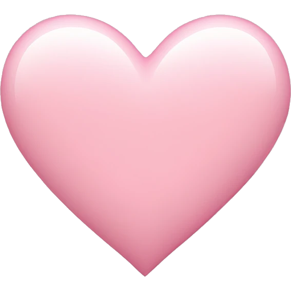 light pink heart  emoji
