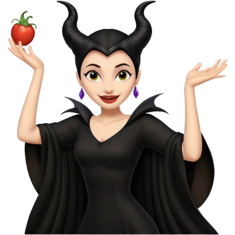 Maleficent dancing salsa emoji