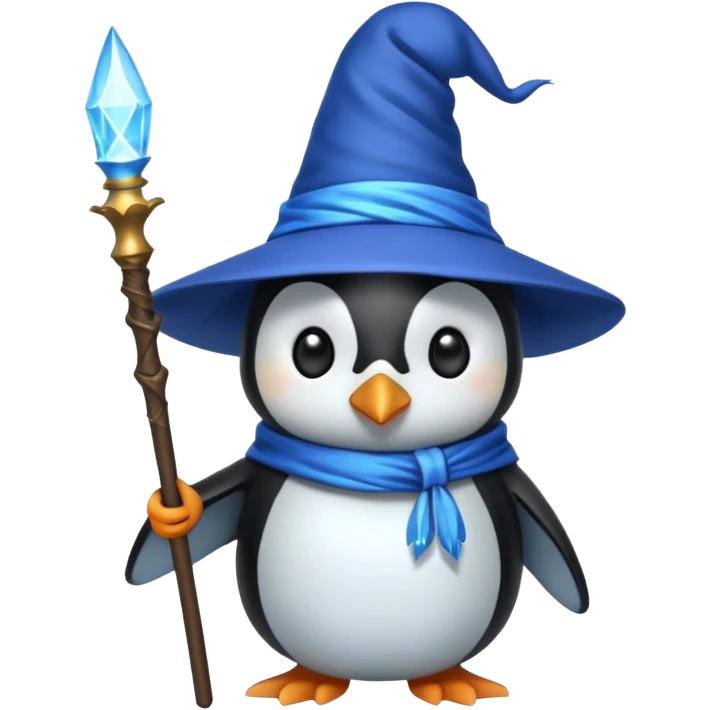 Penguin Wizard emoji