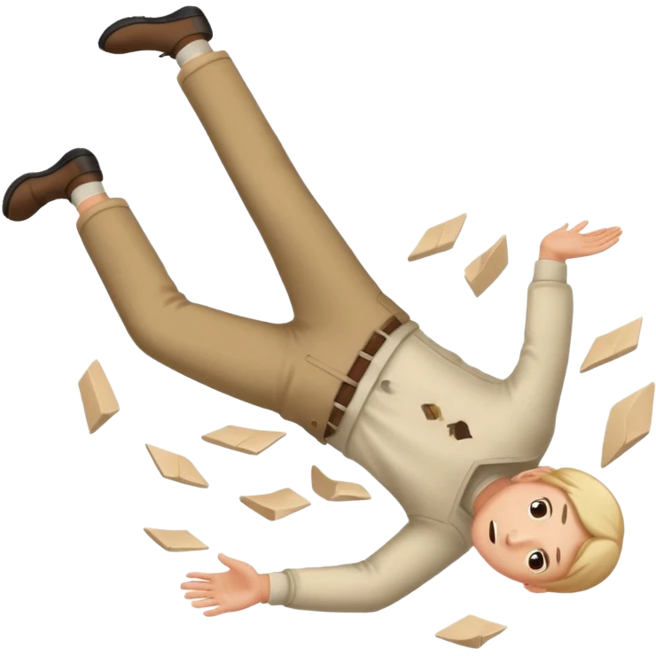 Falling on the floor but gender neutral emoji