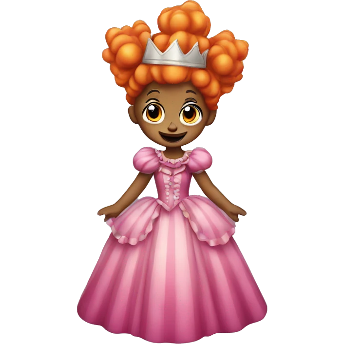 Clown in a princess dress emoji