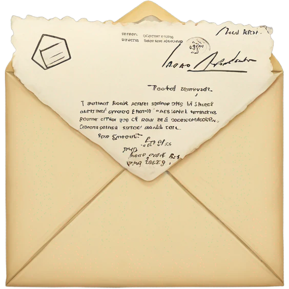 Send letter emoji