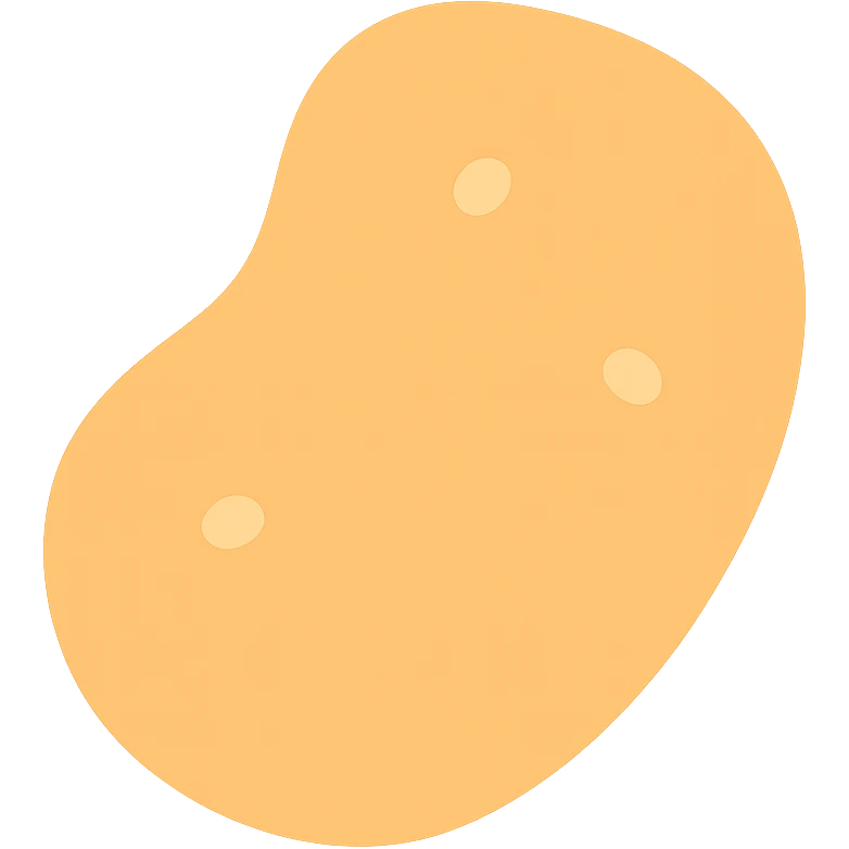 chicken nugget icon with color fill emoji