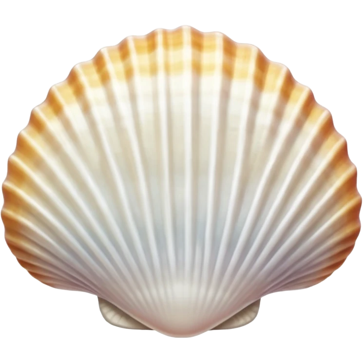 white seashell clam emoji