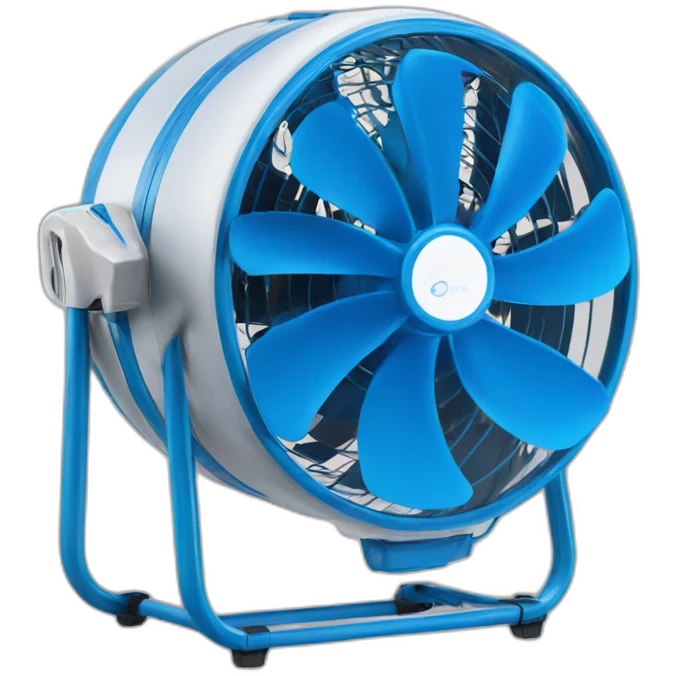Ventilador azul emoji