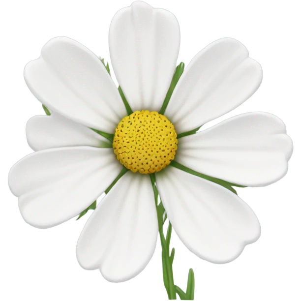 cosmos white flower emoji