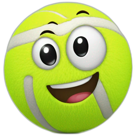 happy new year tennis ball emoji