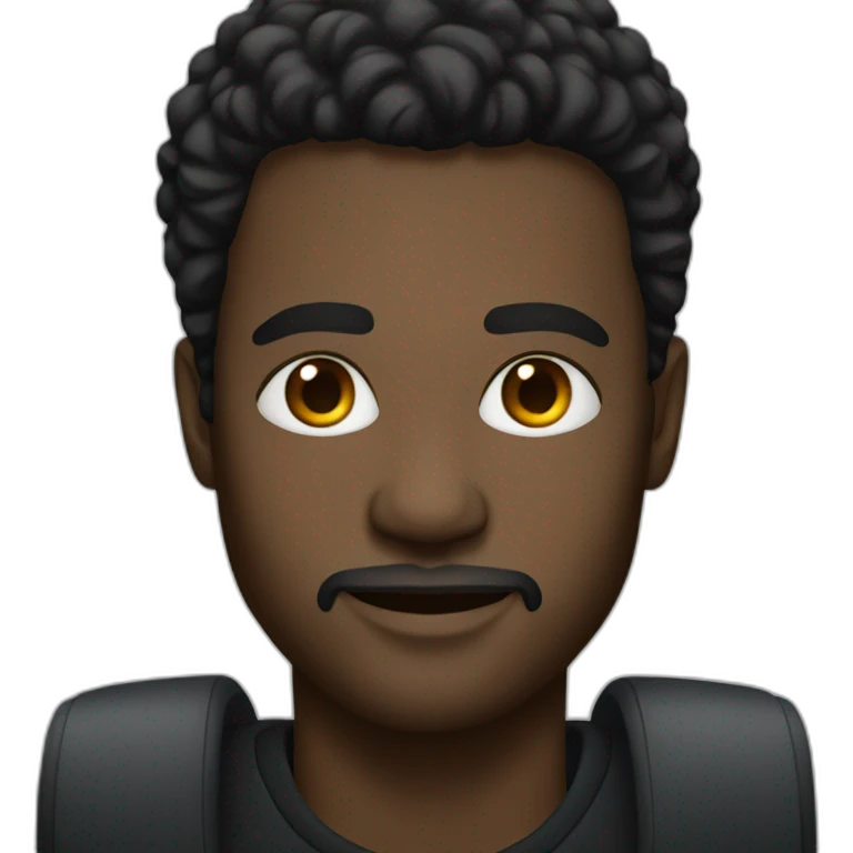 Black man with a Mercedes-Benz  emoji
