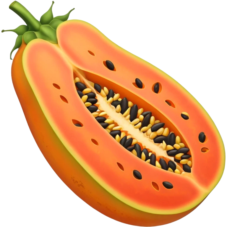 Papaya with seeds emoji
