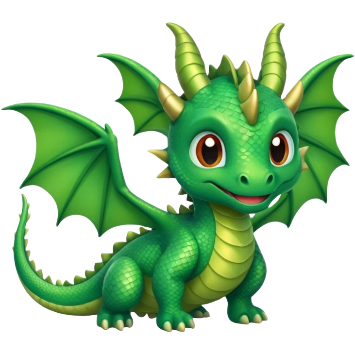 baby dragon is flying  emoji