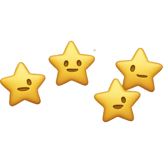 3 little stars  emoji