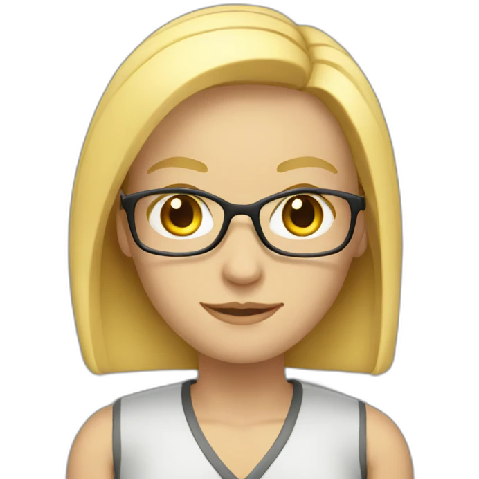 Teacher blond emoji