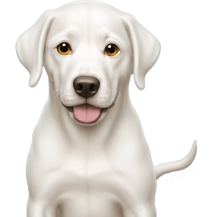 perro albino emoji