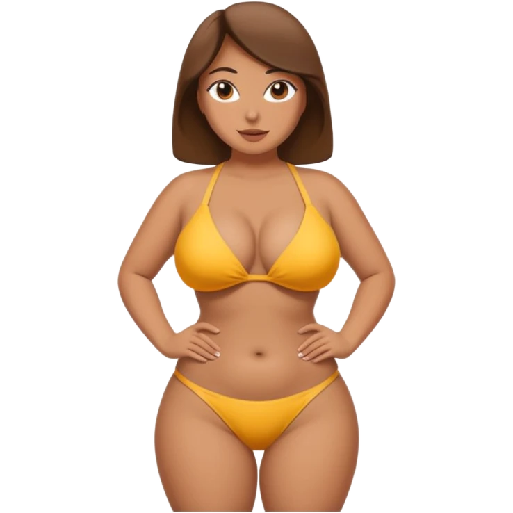 big butt n boobs, thicc thighs emoji