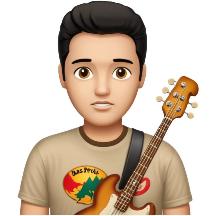 Elvis Presley wearing a bass pro shops tshirt emoji