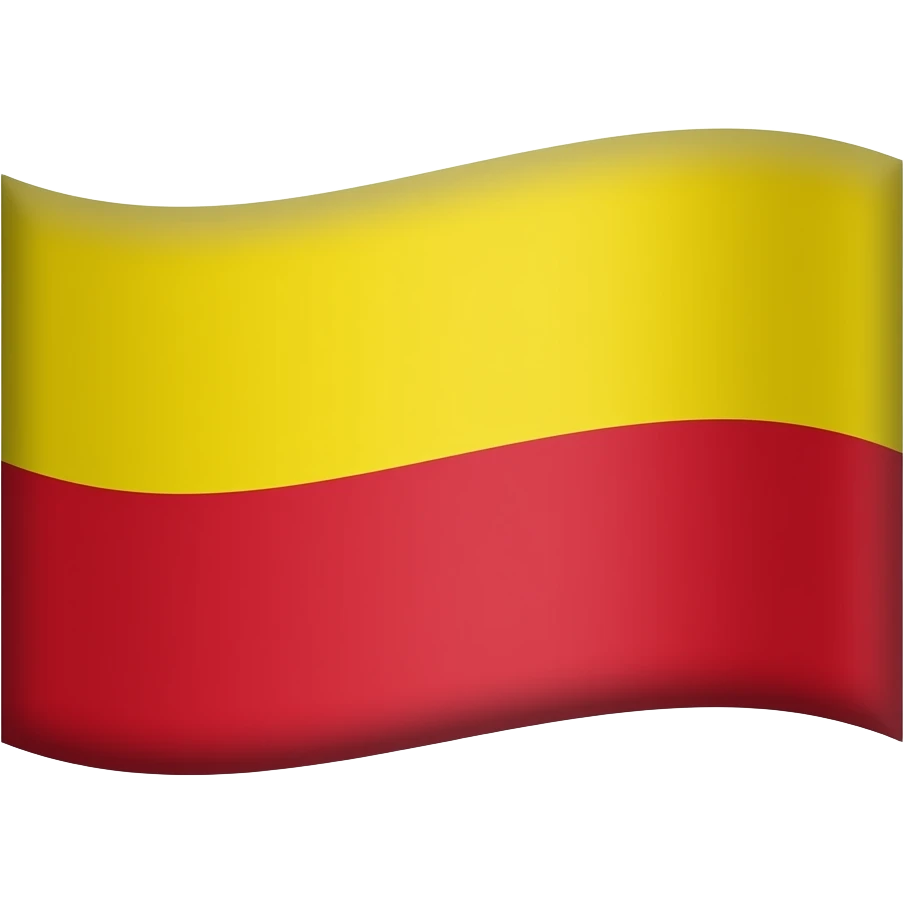 Moravia flag yellow at the top red at the bottom emoji
