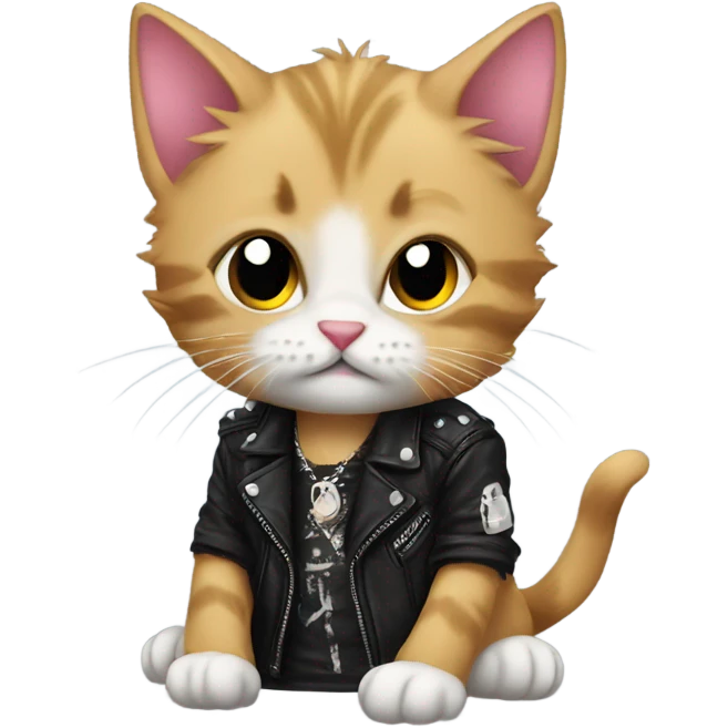 Punk kitten emoji