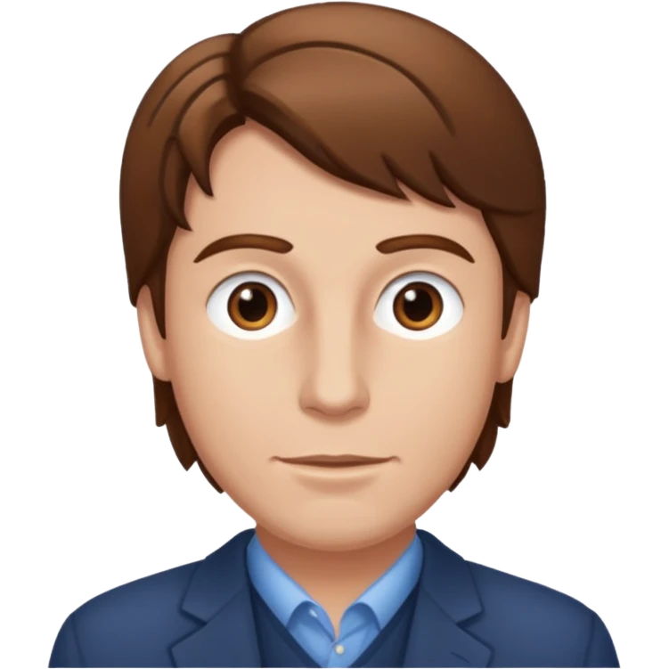 Bill Sage with brown hair emoji