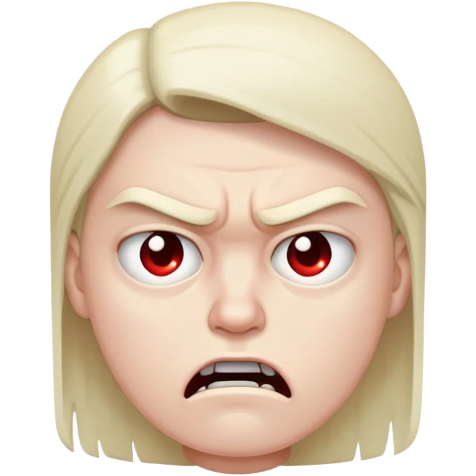 Angry sad disappointed emoji