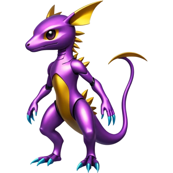 Modern Cyber Lombax-Fakémon-creature, full body emoji