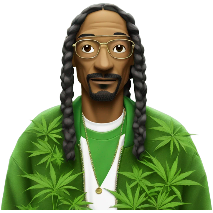 Weed and snoop dogg emoji